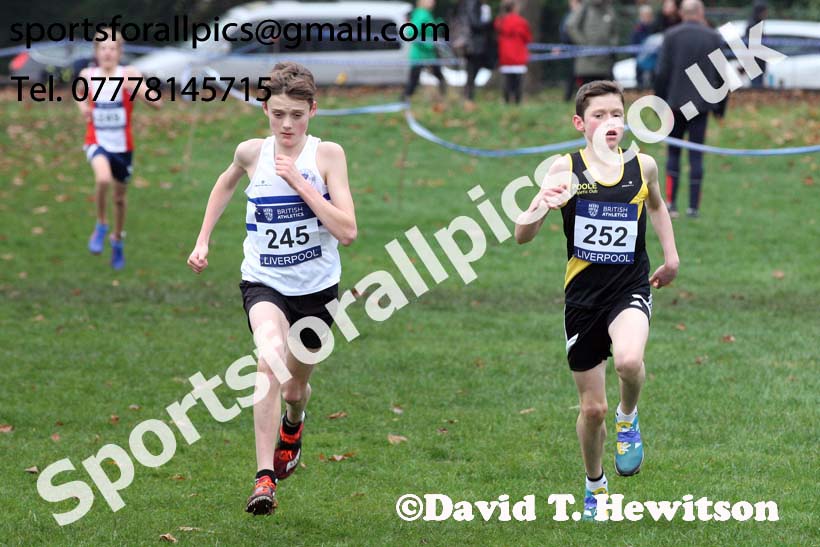 Boys under-13s British Athletics Liverpool Cross Challenge, Sefton Park, Liverpool. Photo:  David T. Hewitson/Sports for All Pics
